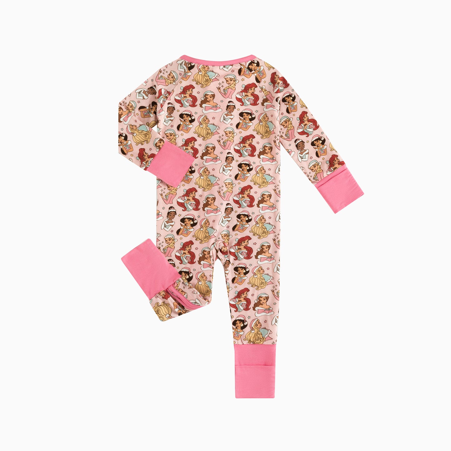 Baby Bamboo Zipper Pajama Romper Princess