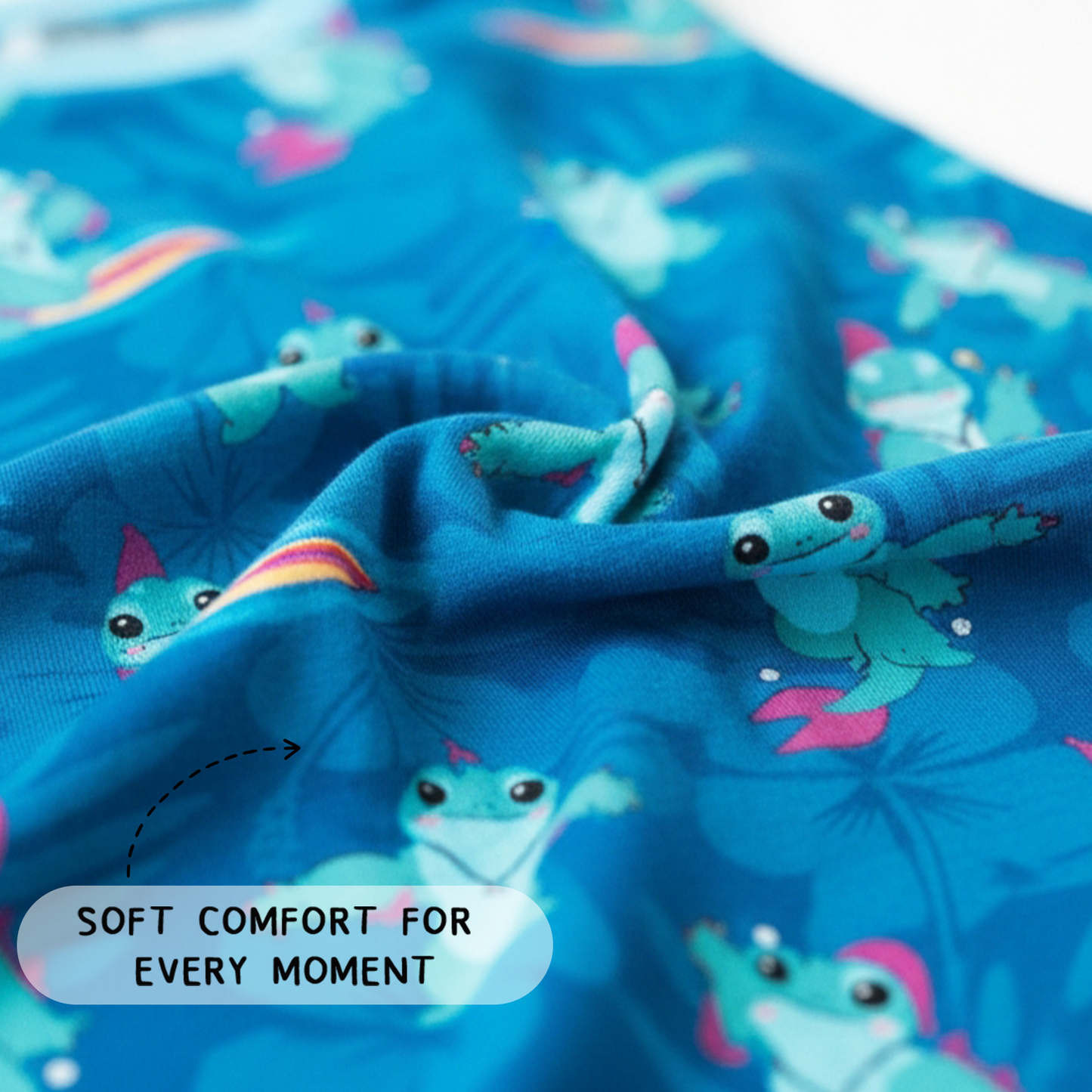 Surfing Dino Ocean Island Two-Piece Pajama Set