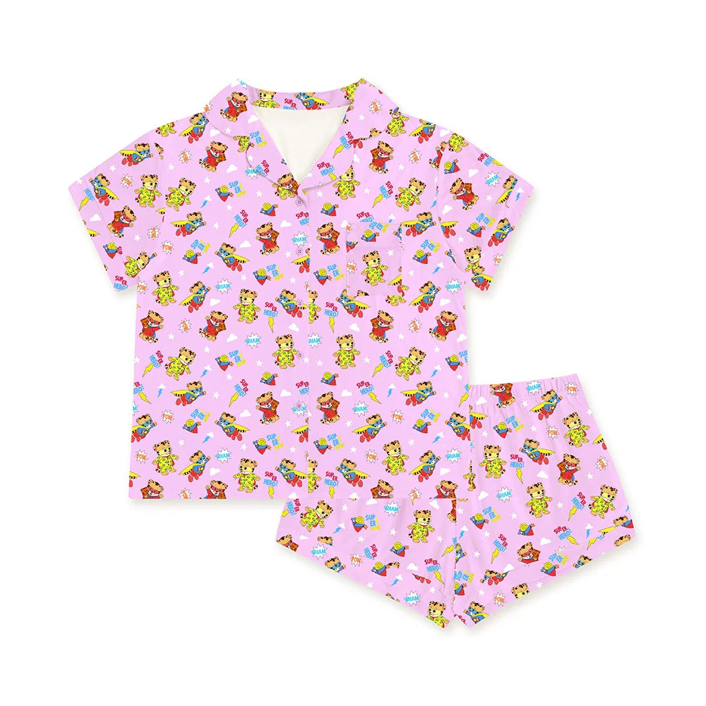 Tiger Neighbor Mom&Me Bamboo Family Short Matching Pajamas