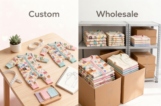 Custom vs Wholesale Baby Clothes