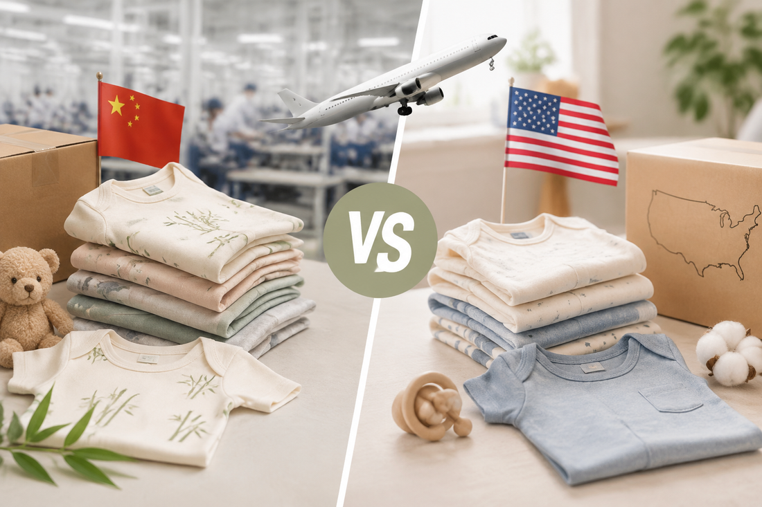Wholesale Baby Clothes from China vs USA: Cost, Quality & Lead Time Compared