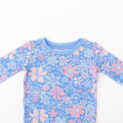 Spring Petal Party Kids Bamboo Two-Piece Pajama Set