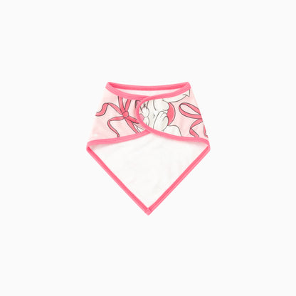 Pink Bow Cat Bamboo Baby Bib