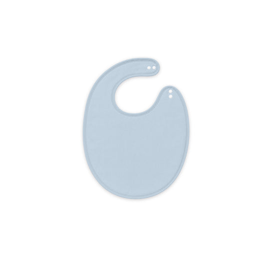 Solid Sky Blue Bamboo Baby Bib