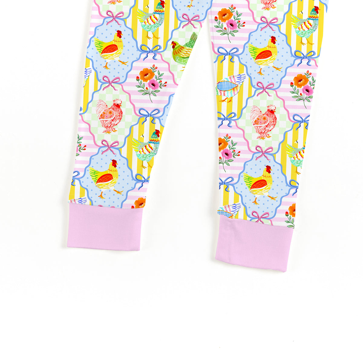 Pastel Country Coop Kids Bamboo Two-Piece Pajama Set