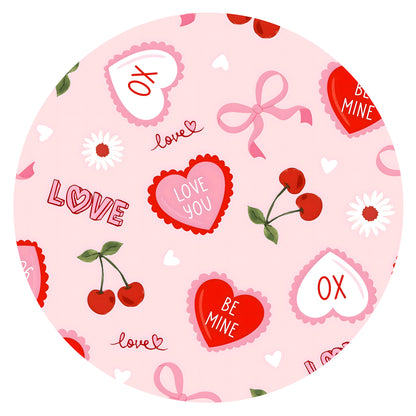 Sweetheart Cherry Hearts Bamboo Zipper Pajama Romper