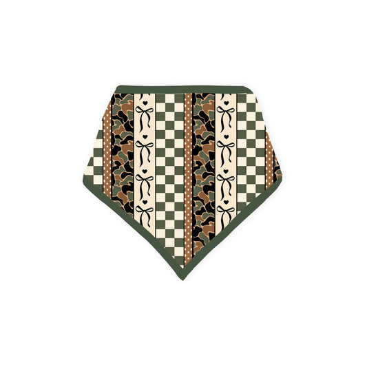 Coquette Forest Camo Bamboo Baby Bib