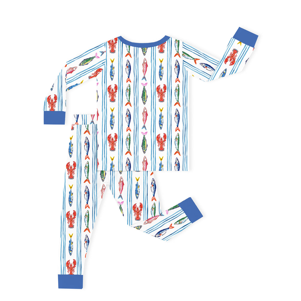 Coastal Catc Kids Bamboo Two-Piece Pajama Set