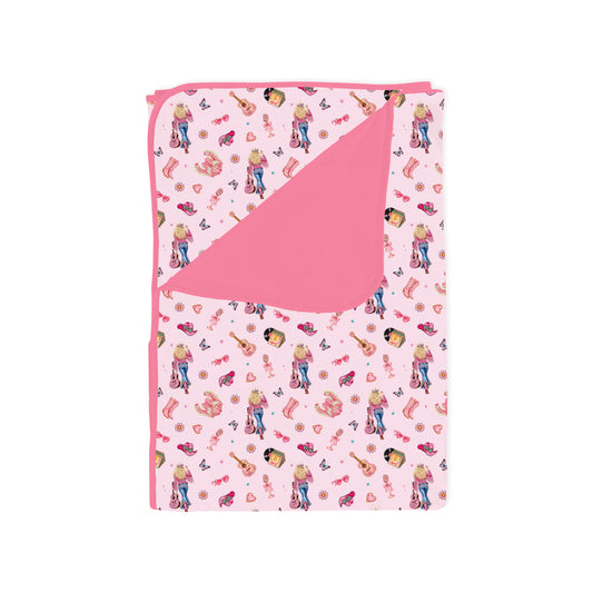 Pink Cowgirl Dreams Bamboo Blanket