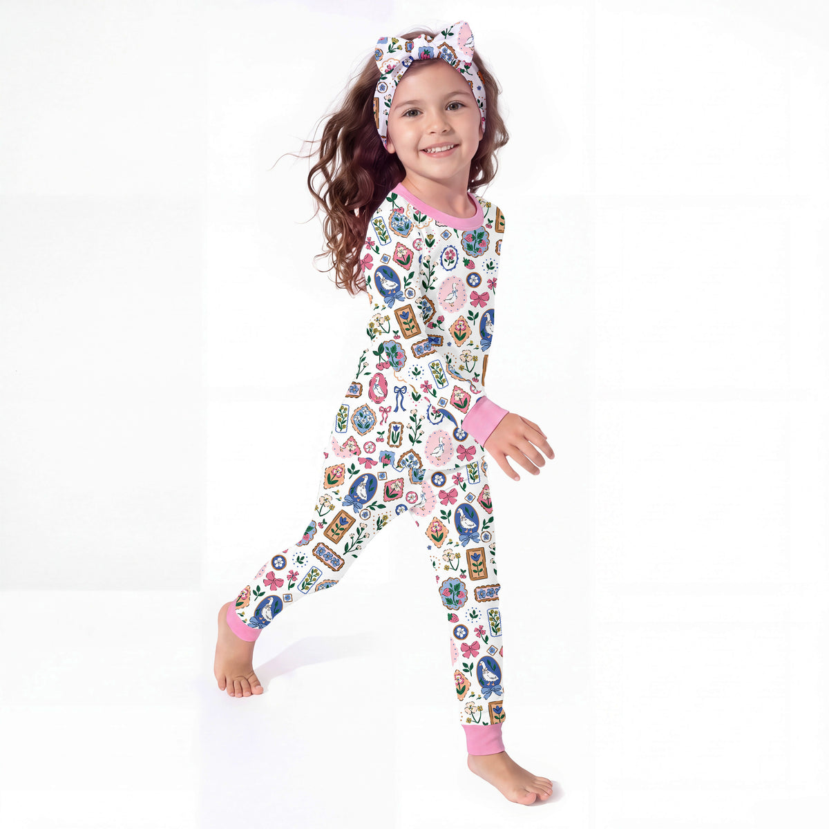 Vintage Goose Gallery Kids Bamboo Two-Piece Pajama Set