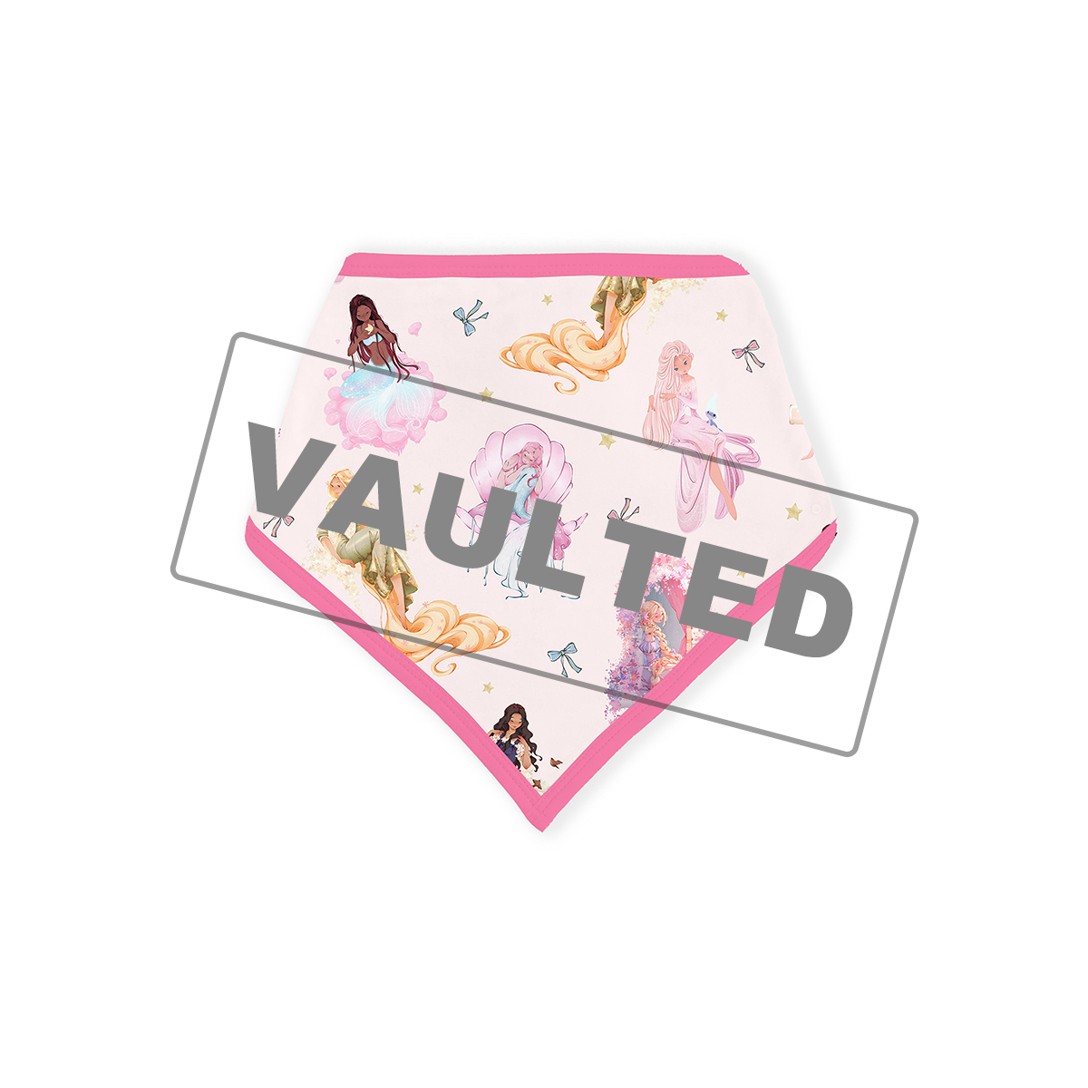 Fairytale Princess Magic Pink Bamboo Baby Bib