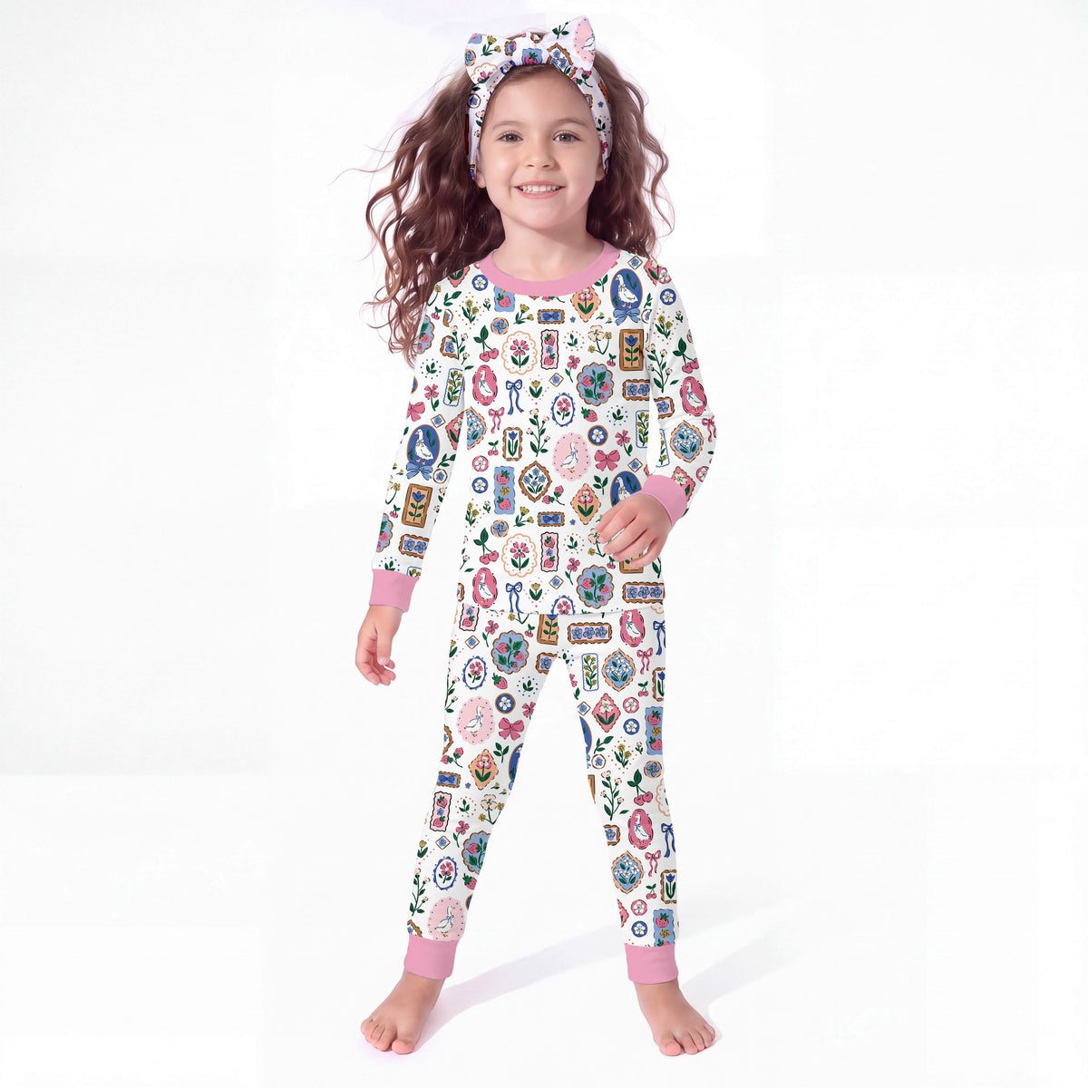 Vintage Goose Gallery Kids Bamboo Two-Piece Pajama Set