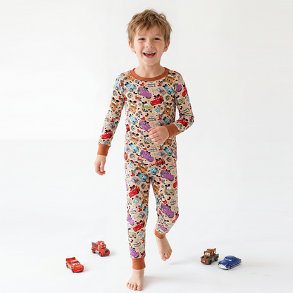 Car Club Kids Bamboo Two-Piece Pajama Set