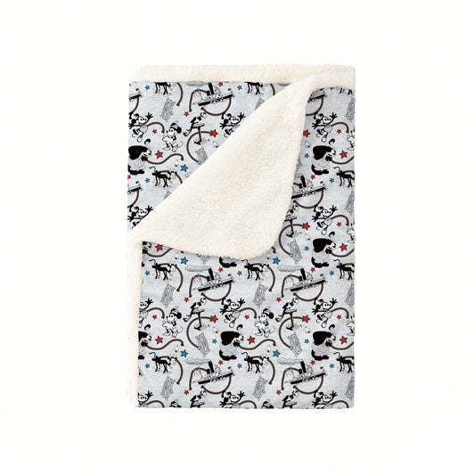 Classic Cartoon River Cruise Bamboo Blanket