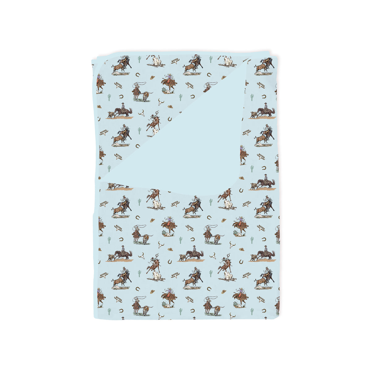 Vintage Western Rodeo Bamboo Blanket