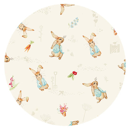Easter Bunny and Spring  Garden Bamboo Zipper Romper Pajamas