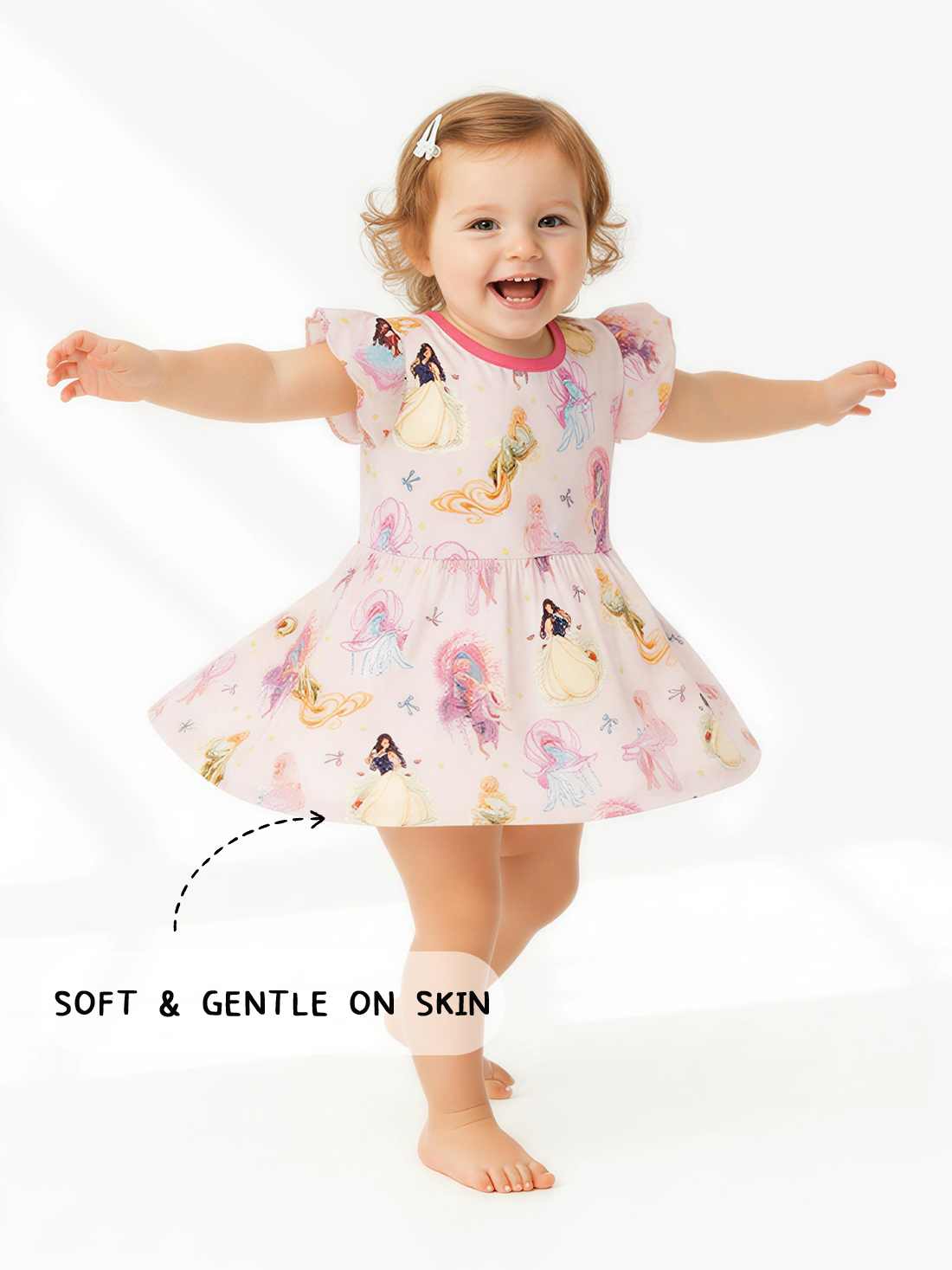 Fairytale Princess Magic Pink Dress With Bodysuit