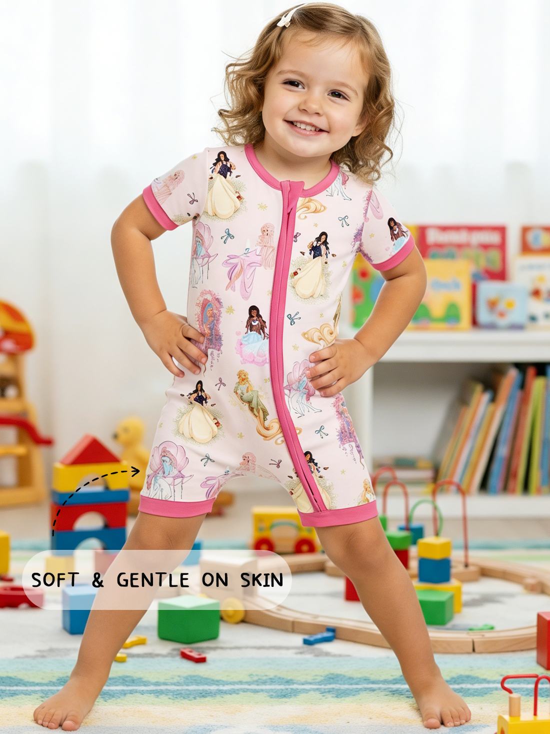 Nordic Dreams Grass Green Pattern court Bamboo Zippy Baby Baber