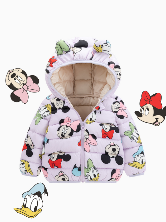 Light Purple Bow Mouse Baby Bear Jacket Coat