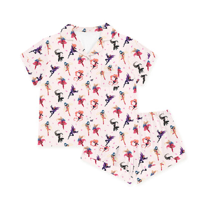 Superhero Girls Power Dreams Women's Bamboo Short Sleeve Pajama Set