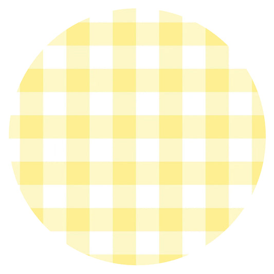 Classic Sunshine Gingham Yellow Bamboo Blanket