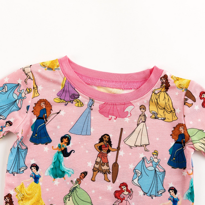 Princess Pink Pentacle Bamboo Long Sleeve Pajama Set