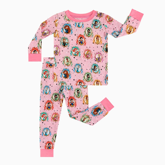 Princess Bow Star Bamboo Long Sleeve Pajama Set