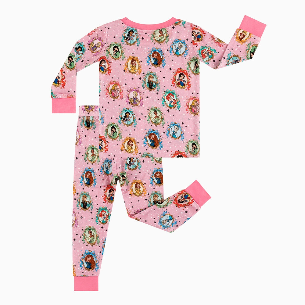 Princess Bow Star Bamboo Long Sleeve Pajama Set