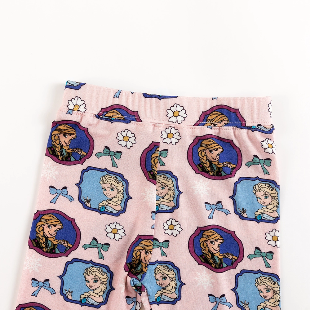 Flower Bow Princess Sisters Bamboo Long Sleeve Pajama Set