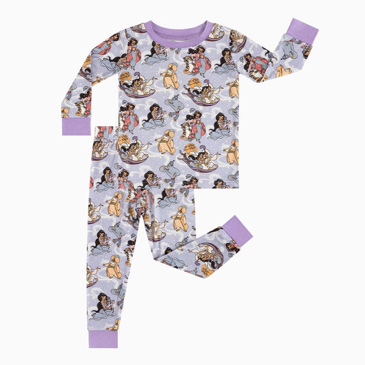 Magic Carpet Purple Bamboo Long Sleeve Pajama Set