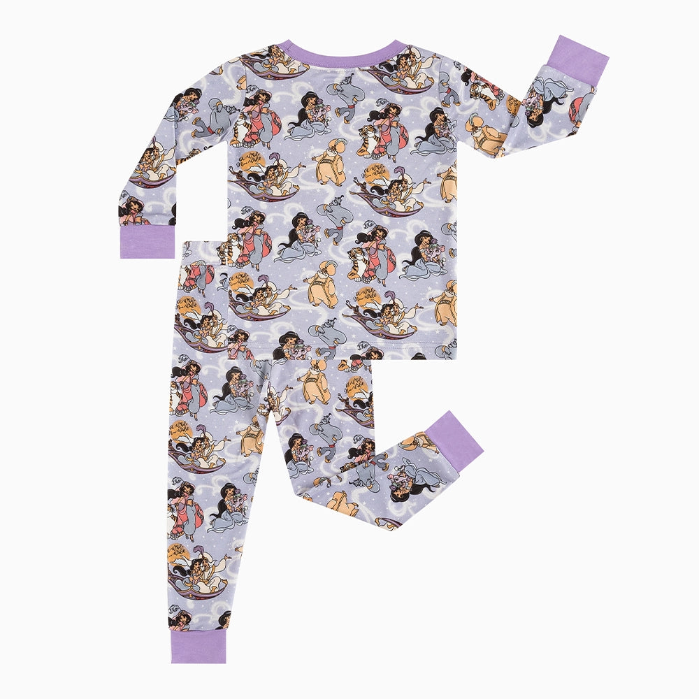 Magic Carpet Purple Bamboo Long Sleeve Pajama Set