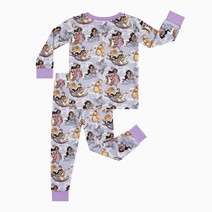 Magic Carpet Purple Bamboo Long Sleeve Pajama Set