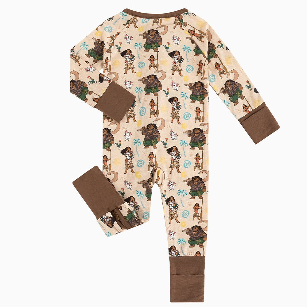 Ocean Aadventure Baby Bamboo Zipper Romper Pajamas