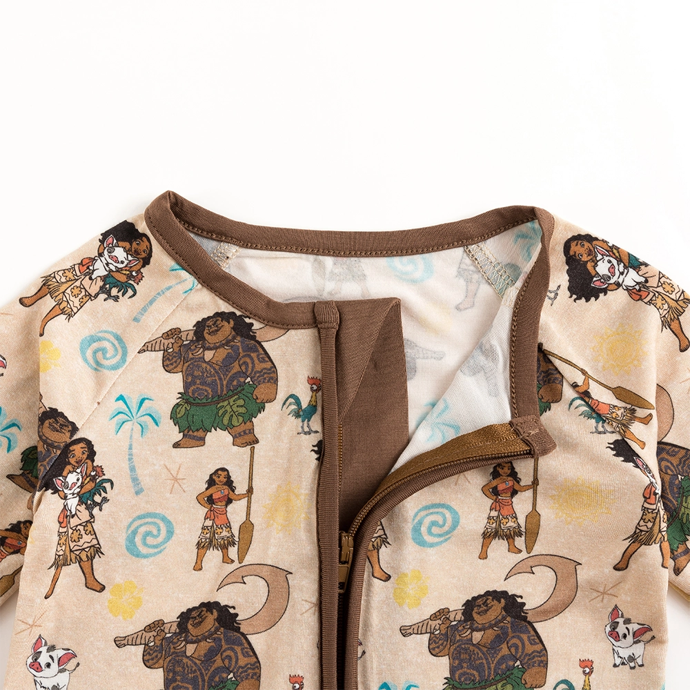 Ocean Aadventure Baby Bamboo Zipper Romper Pajamas