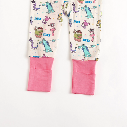 Monster Pentagram Baby Bamboo Zipper Romper Pajamas