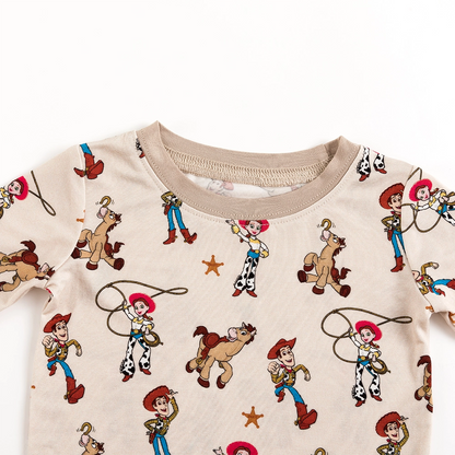 Cowboys Horses Bamboo Long Sleeve Pajama Set