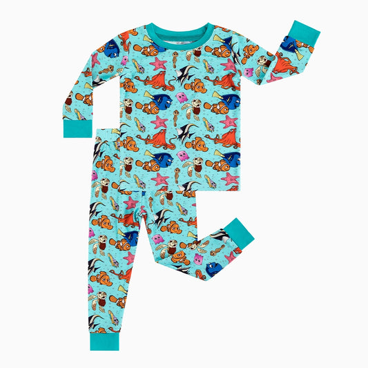 Marine Animals Bamboo Long Sleeve Pajama Set
