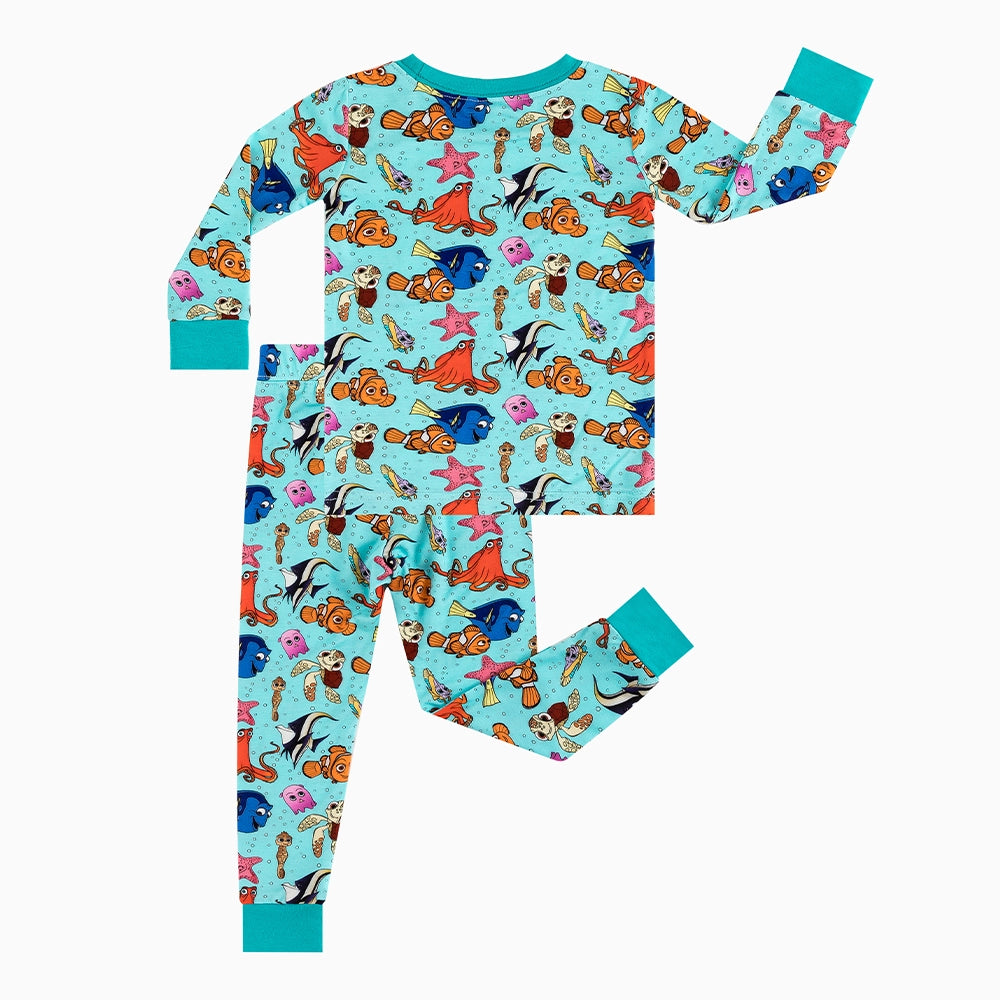 Marine Animals Bamboo Long Sleeve Pajama Set