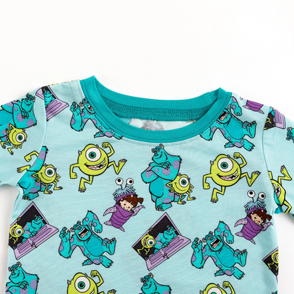 Monster And Kids Bamboo Long Sleeve Pajama Set