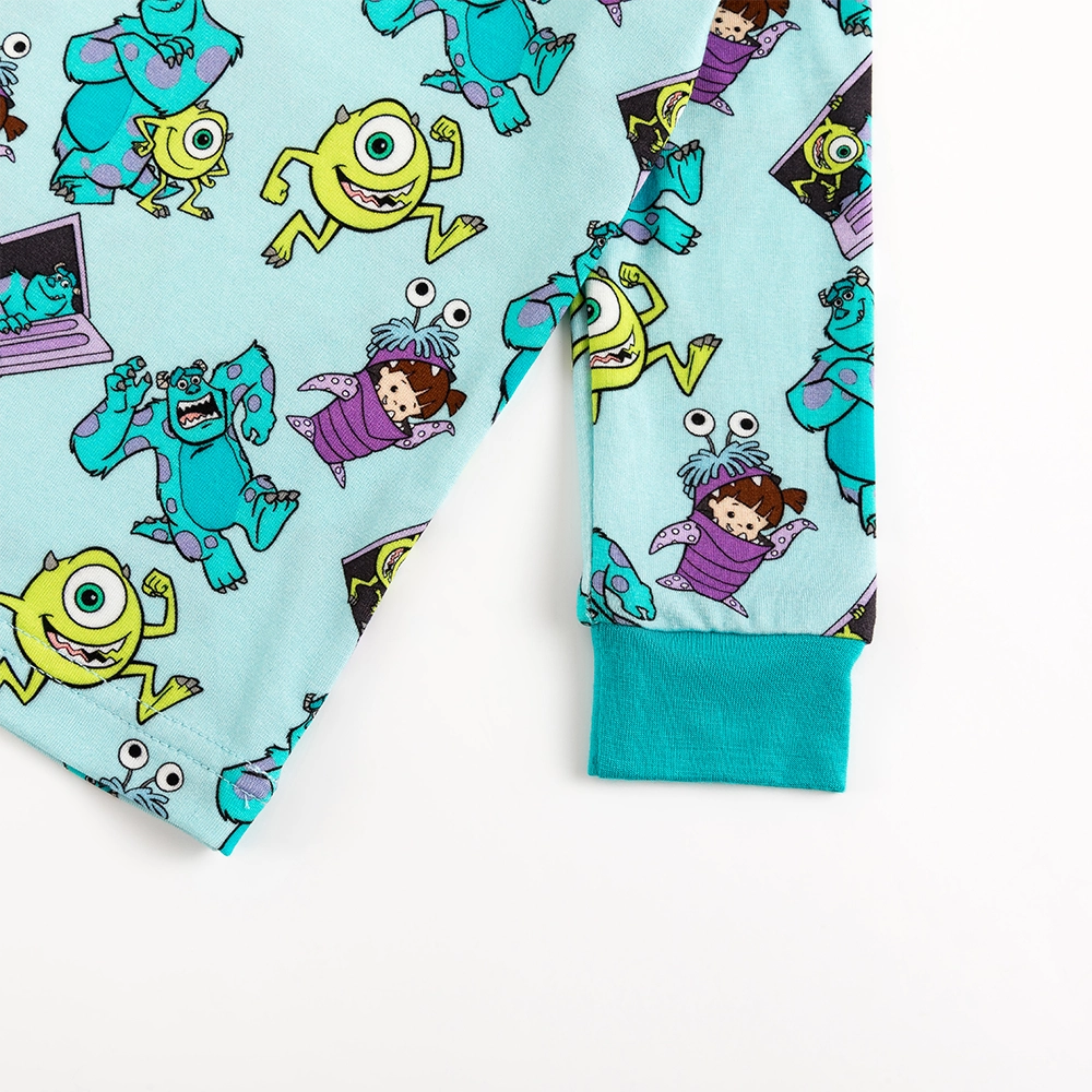 Monster And Kids Bamboo Long Sleeve Pajama Set