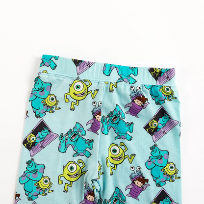 Monster And Kids Bamboo Long Sleeve Pajama Set