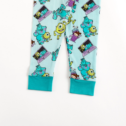 Monster And Kids Bamboo Long Sleeve Pajama Set