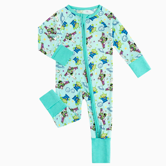 Toy Club Planet Baby Bamboo Zipper Romper Pajamas