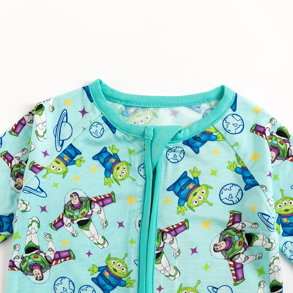 Toy Club Planet Baby Bamboo Zipper Romper Pajamas