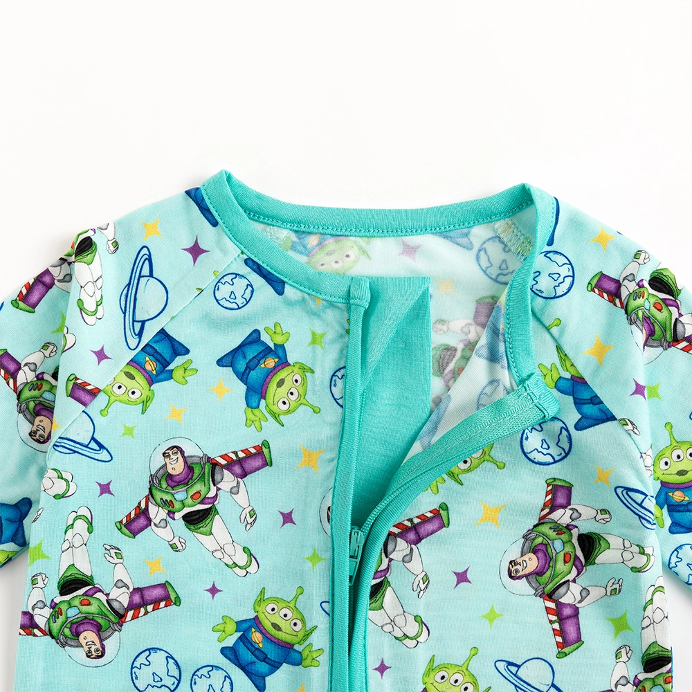 Toy Club Planet Baby Bamboo Zipper Romper Pajamas