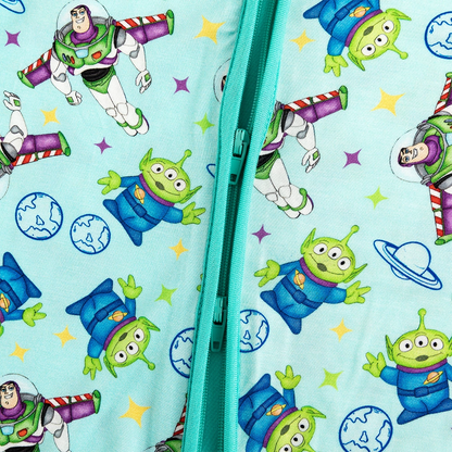 Toy Club Planet Baby Bamboo Zipper Romper Pajamas