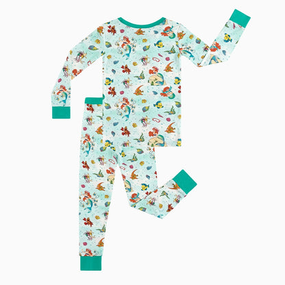 Mermaid Shell Fish Bamboo Long Sleeve Pajama Set