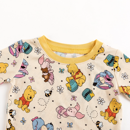 Little Bear Bee Pig Bamboo Long Sleeve Pajama Set