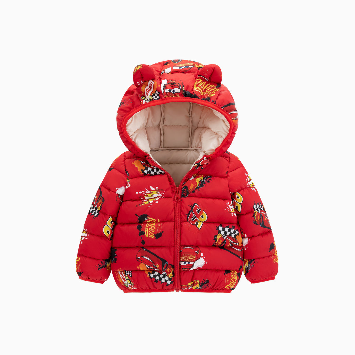Red Racing Car Graffiti Baby Bear Jacket Coat
