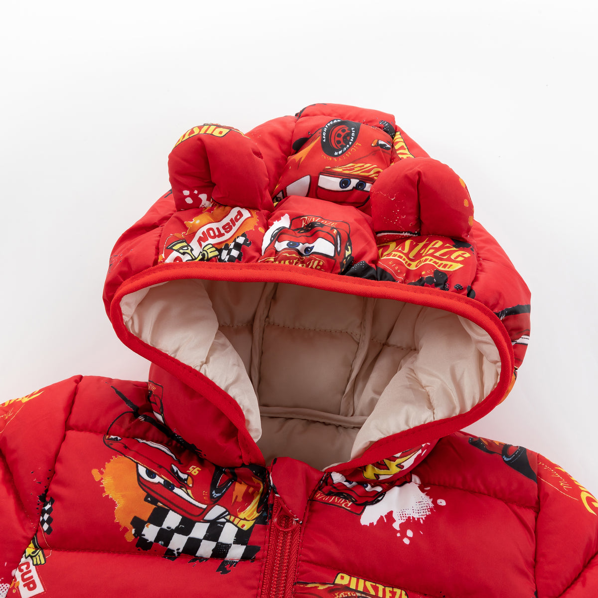 Red Racing Car Graffiti Baby Bear Jacket Coat